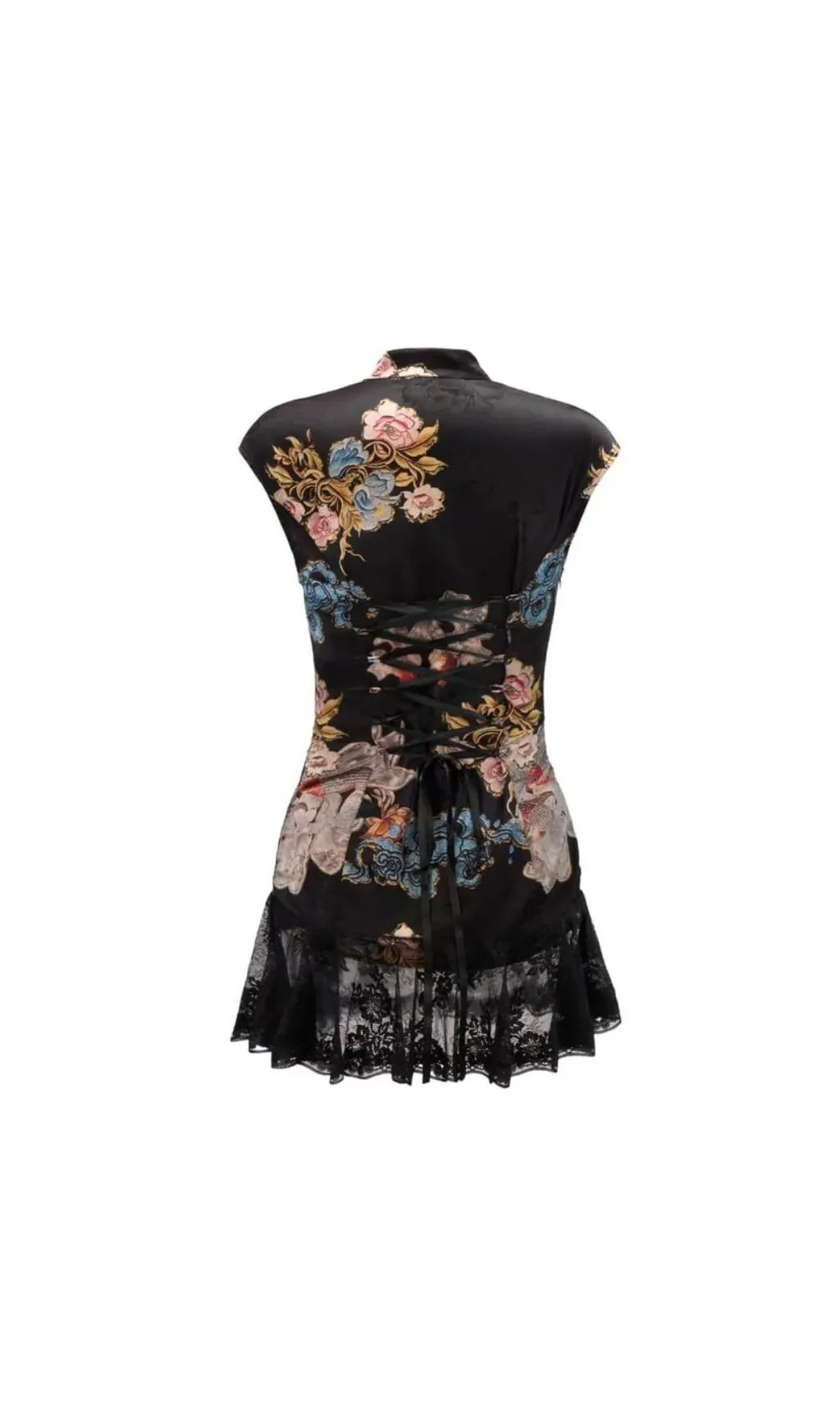 Fashionslee Women Tyveris Floral Lace Mini Dress