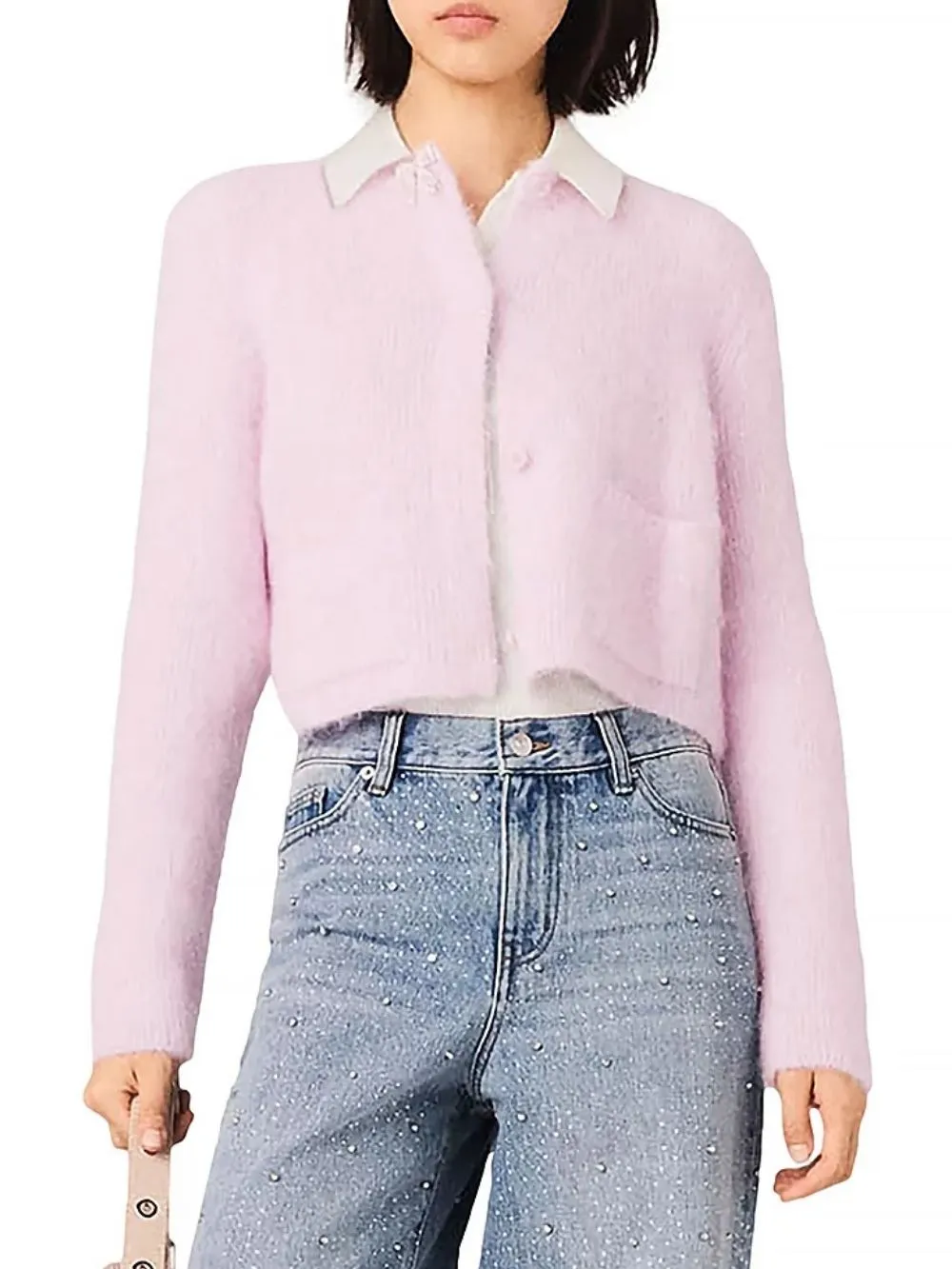 Jeweled Bow Cardigan - OWNCI