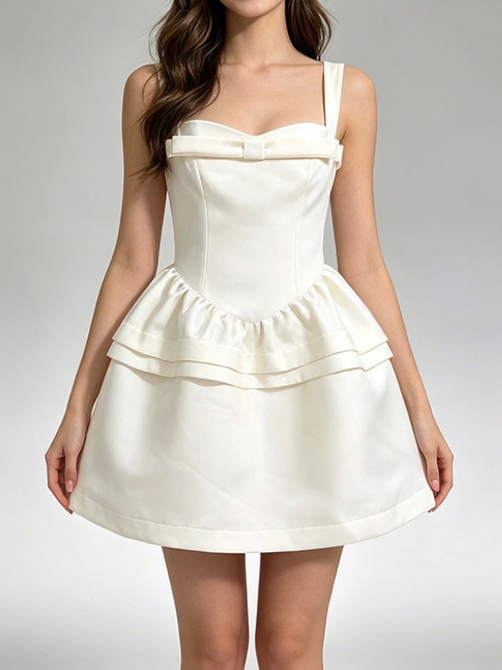 Maegan Bow Mini Dress - OWNCI Maegan Bow Mini Dress - OWNCI