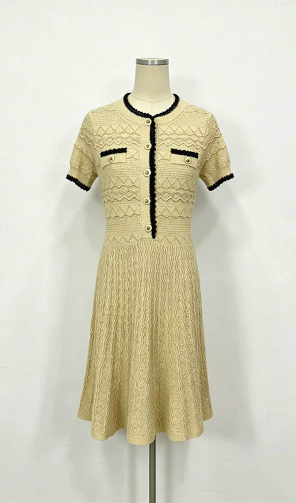Fashionslee Women Leonida Short Sleeve Knit Mini Dress