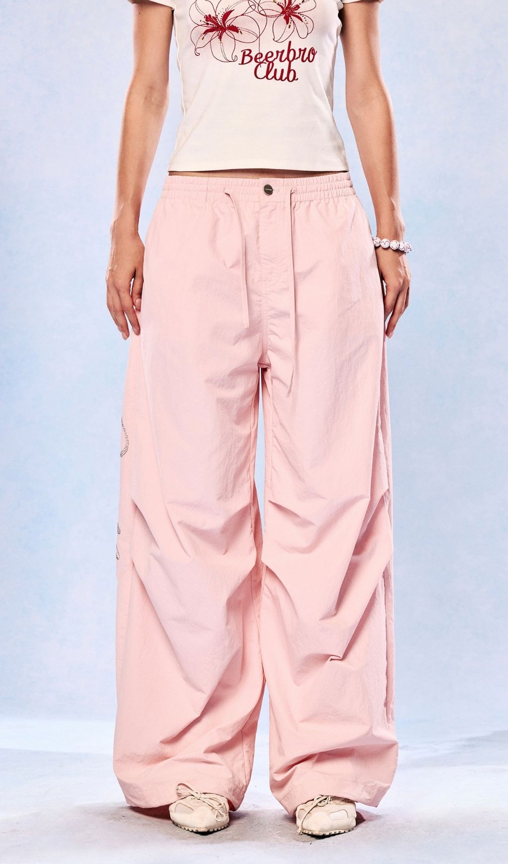 Layna Pink Rhinestone Pants