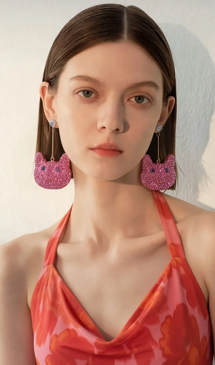 fcae17bdd434cc6a544c94080151e30b_720x LEILAH PINK CAT EARRINGS – GIFT FOR HER