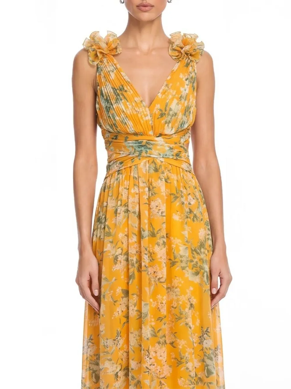 Haidi Sleeveless Floral Maxi Dress - OWNCI Haidi Sleeveless Floral Maxi Dress - OWNCI