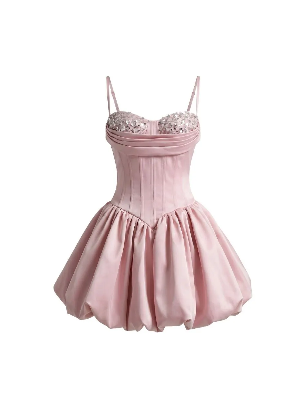 Madi Pink Strappy Corset Mini Dress