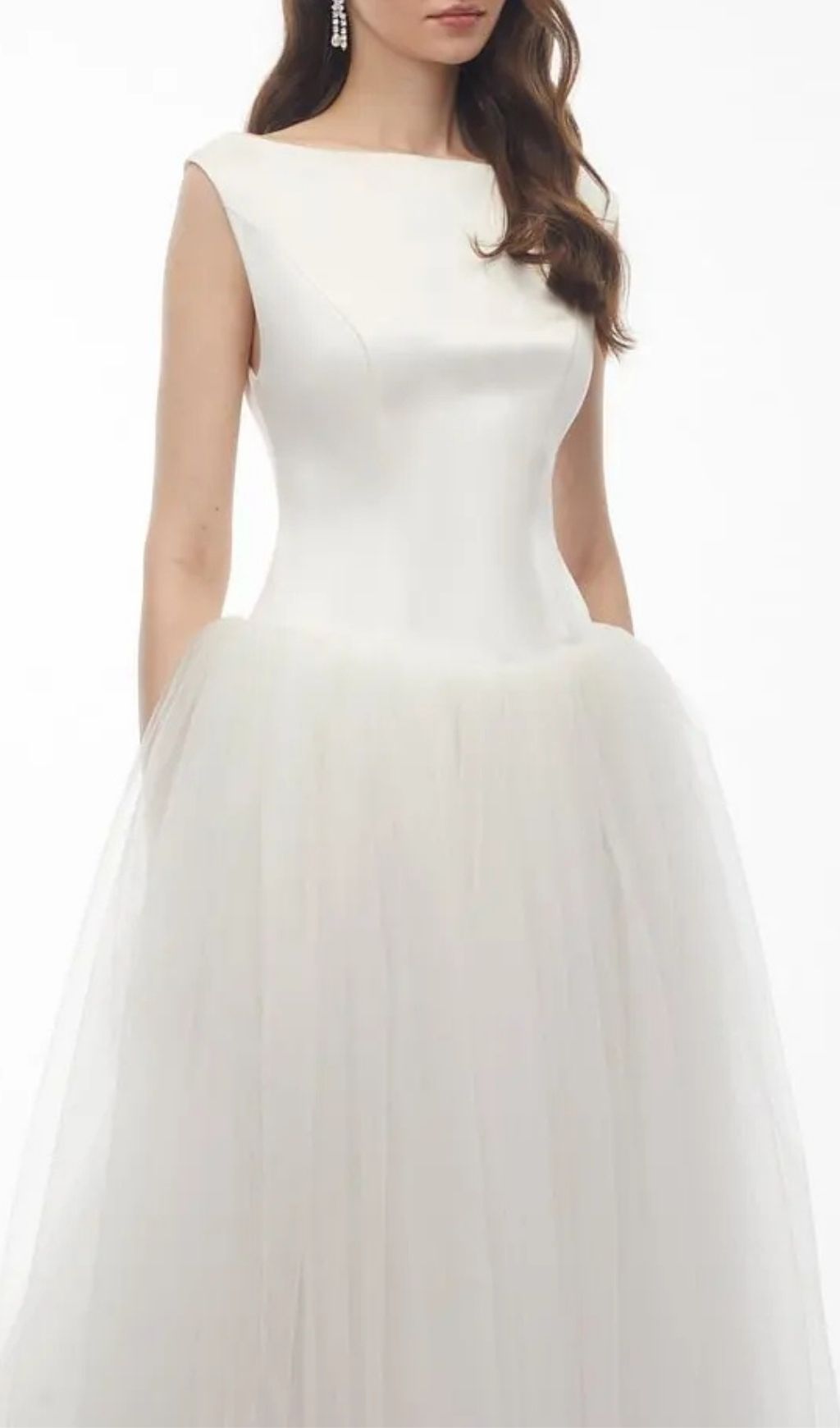 fe3a9ef18452122491481113802644fc Salma White Pleated Flared Midi Dress