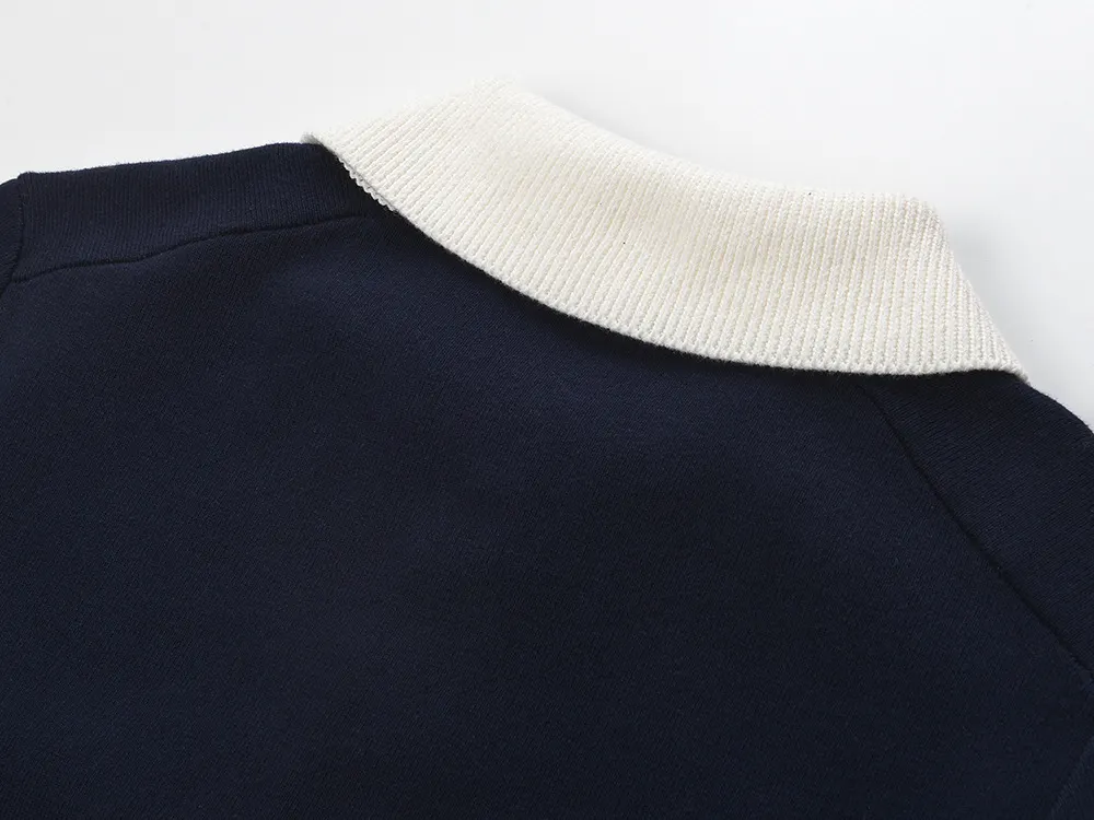 Contrast Trim Polo Dress