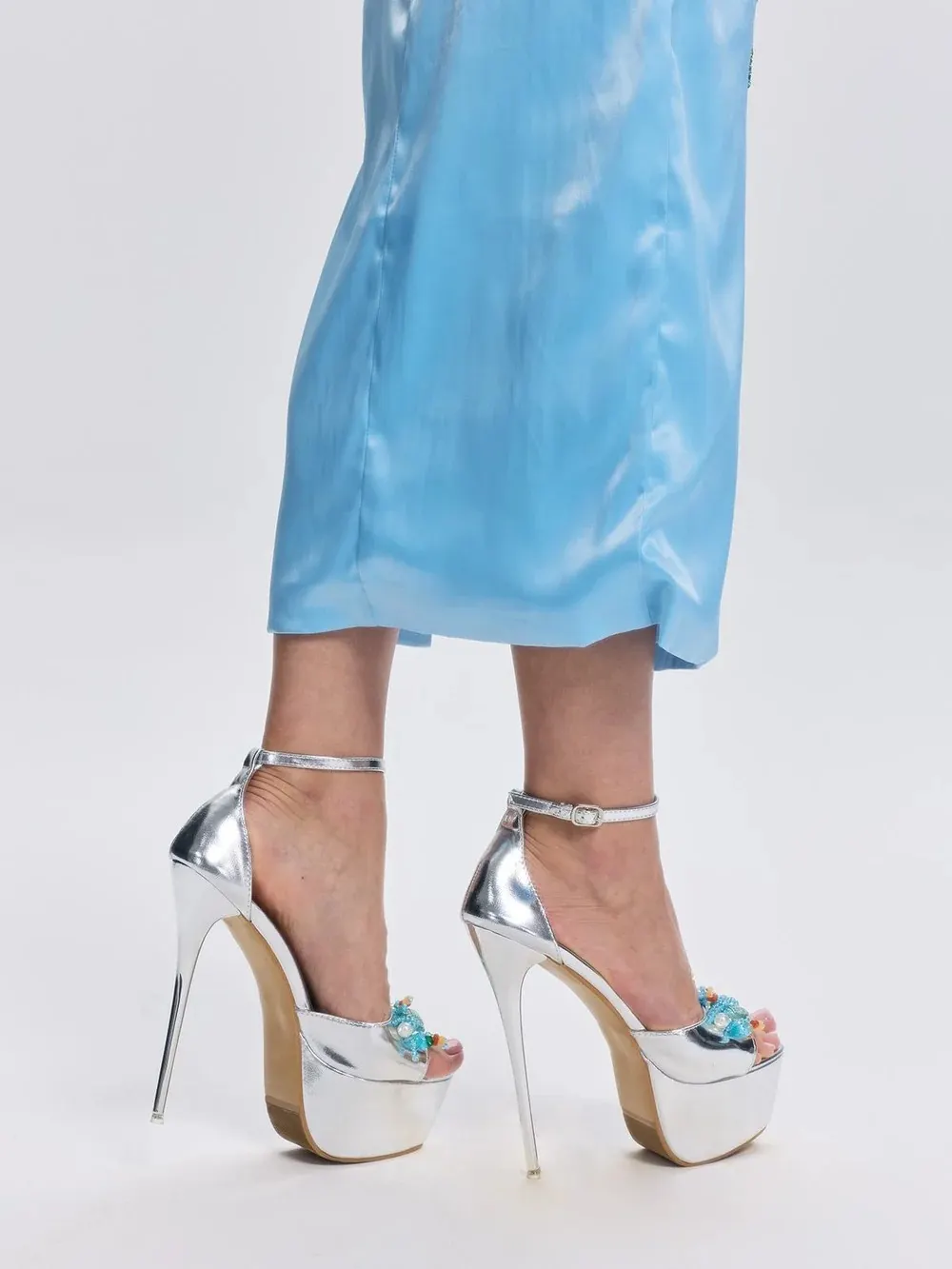 Heloria Starfish Pearl Shell Heels - OWNCI Heloria Starfish Pearl Shell Heels - OWNCI