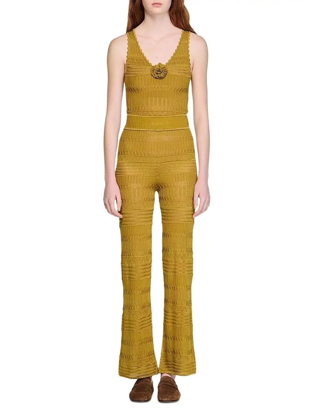 Pointelle Knit Trousers - OWNCI