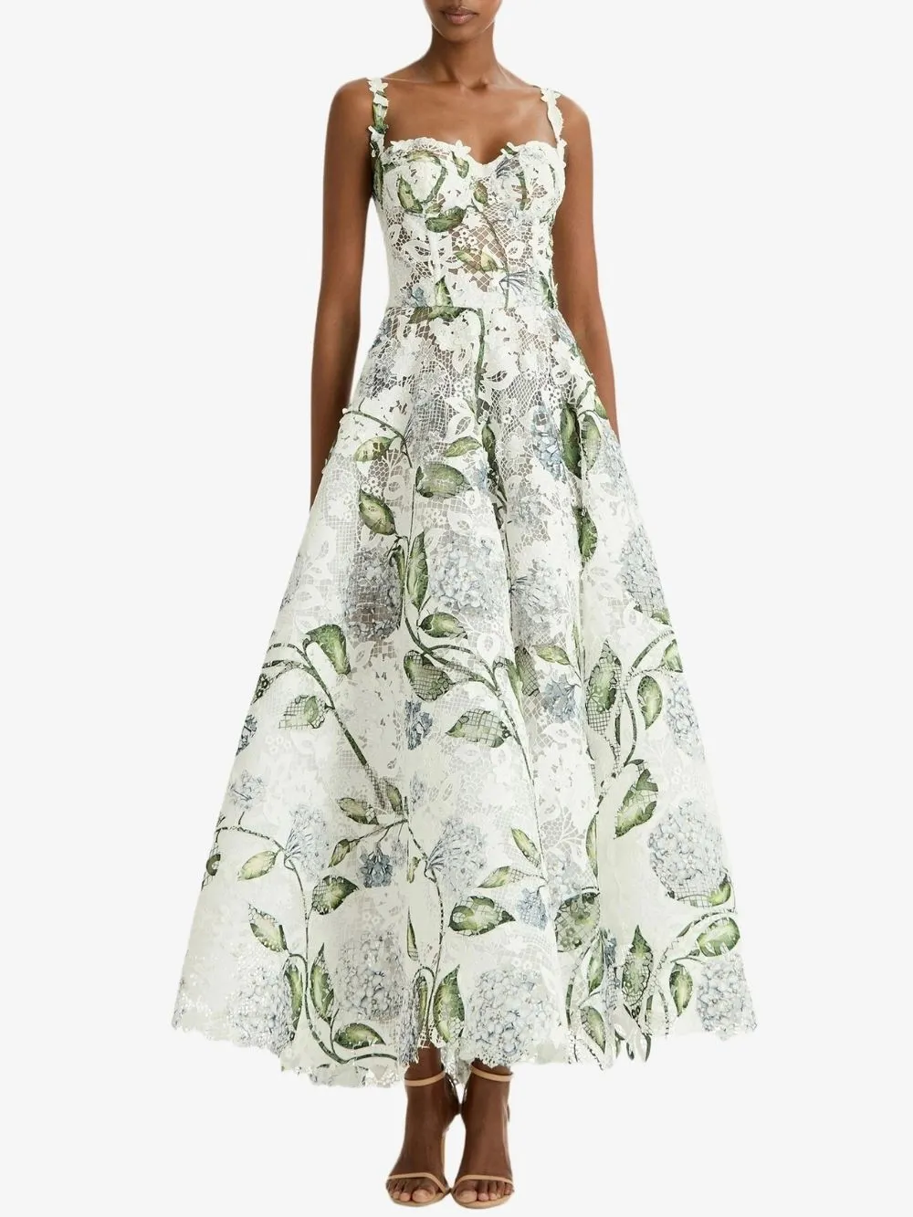 Marylu Strappy Lace Maxi Dress - OWNCI