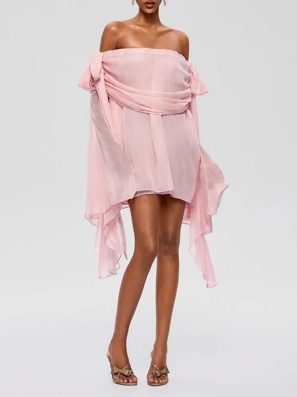 036dc19eed7b1113b1616b65480ff751 Raskiel Off Shoulder Ruffle Mini Dress