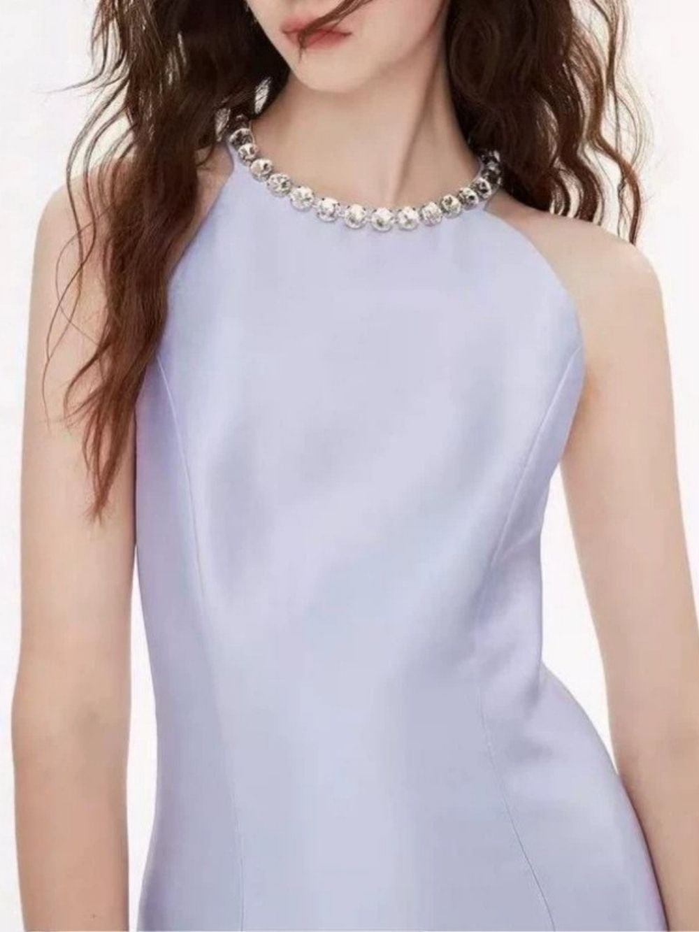 04b080f1d47483ee246a17d2a8262411 Marisha Purple Sleeveless Diamante Mini Dress