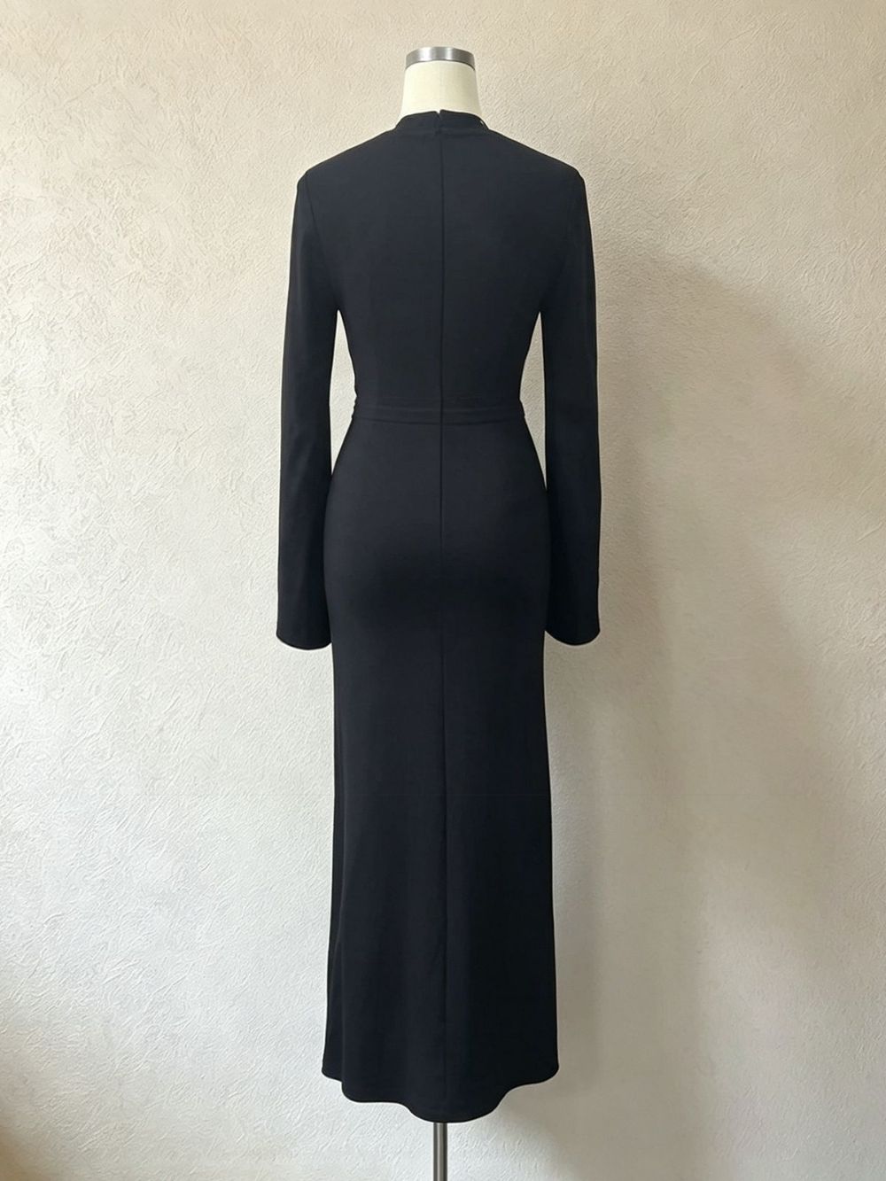 Masashi Black Diamante Long Sleeve Bandage Maxi Dress - OWNCI Masashi Black Diamante Long Sleeve Bandage Maxi Dress - OWNCI