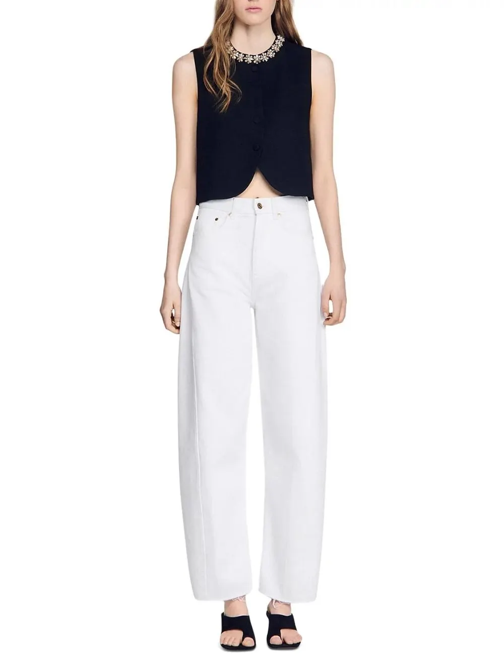 Lavandoria Jeweled Neckline Jacket - OWNCI