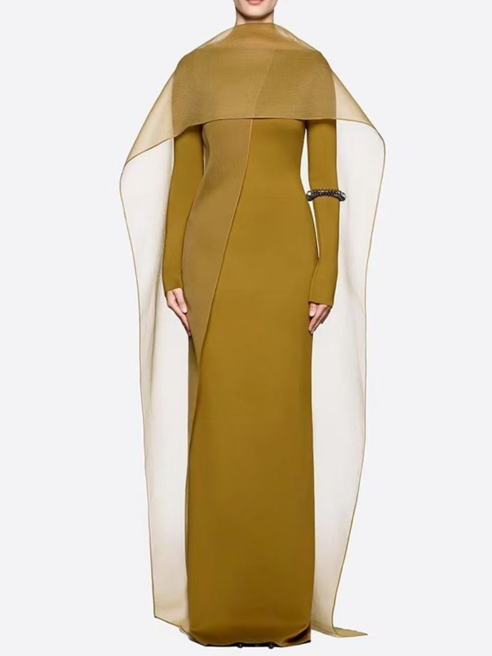 Marceline Long Sleeve Mesh Maxi Dress - OWNCI Marceline Long Sleeve Mesh Maxi Dress - OWNCI