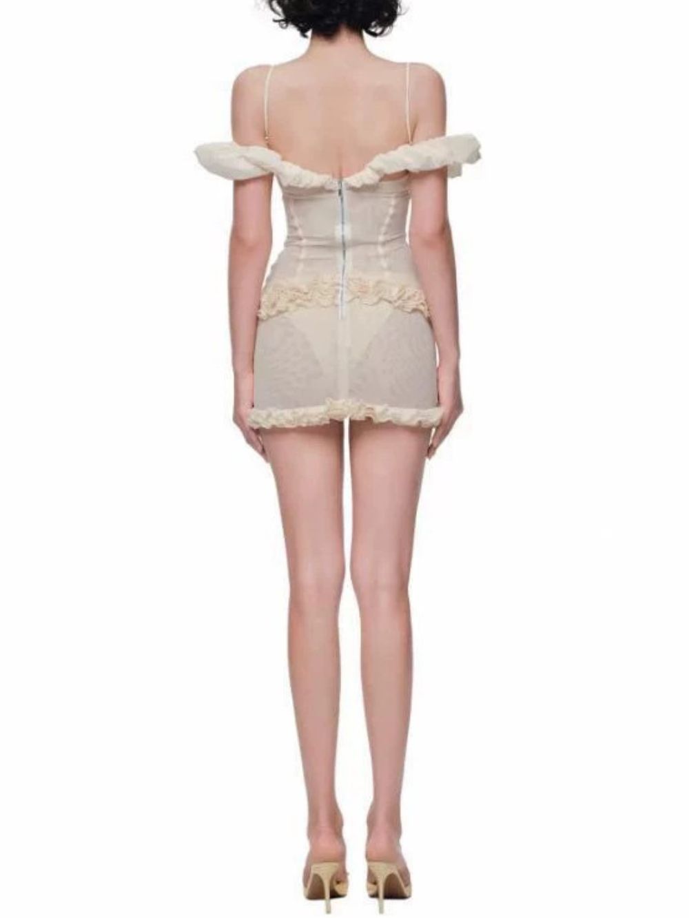 Marylin Spaghetti Ruffle Top - OWNCI