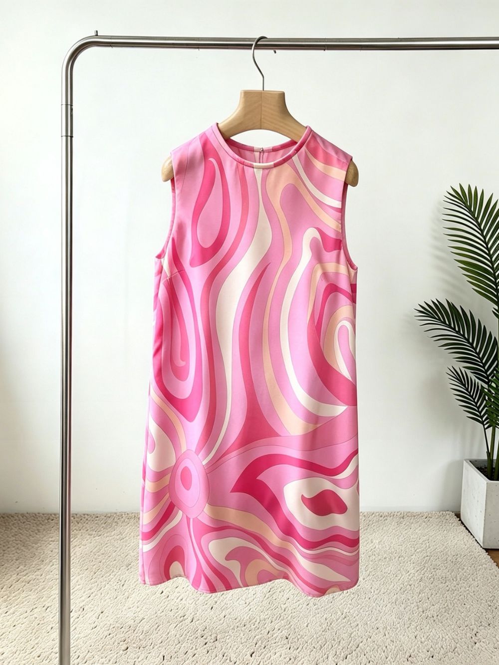 Hylora Sleeveless Printed Mini Dress - OWNCI