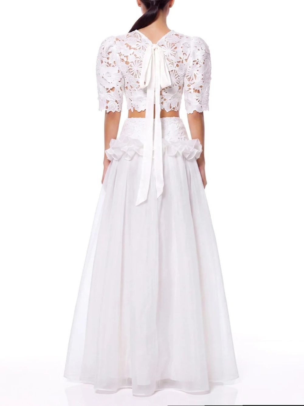 Valdrek Short Sleeve Flower Skirt Set - OWNCI