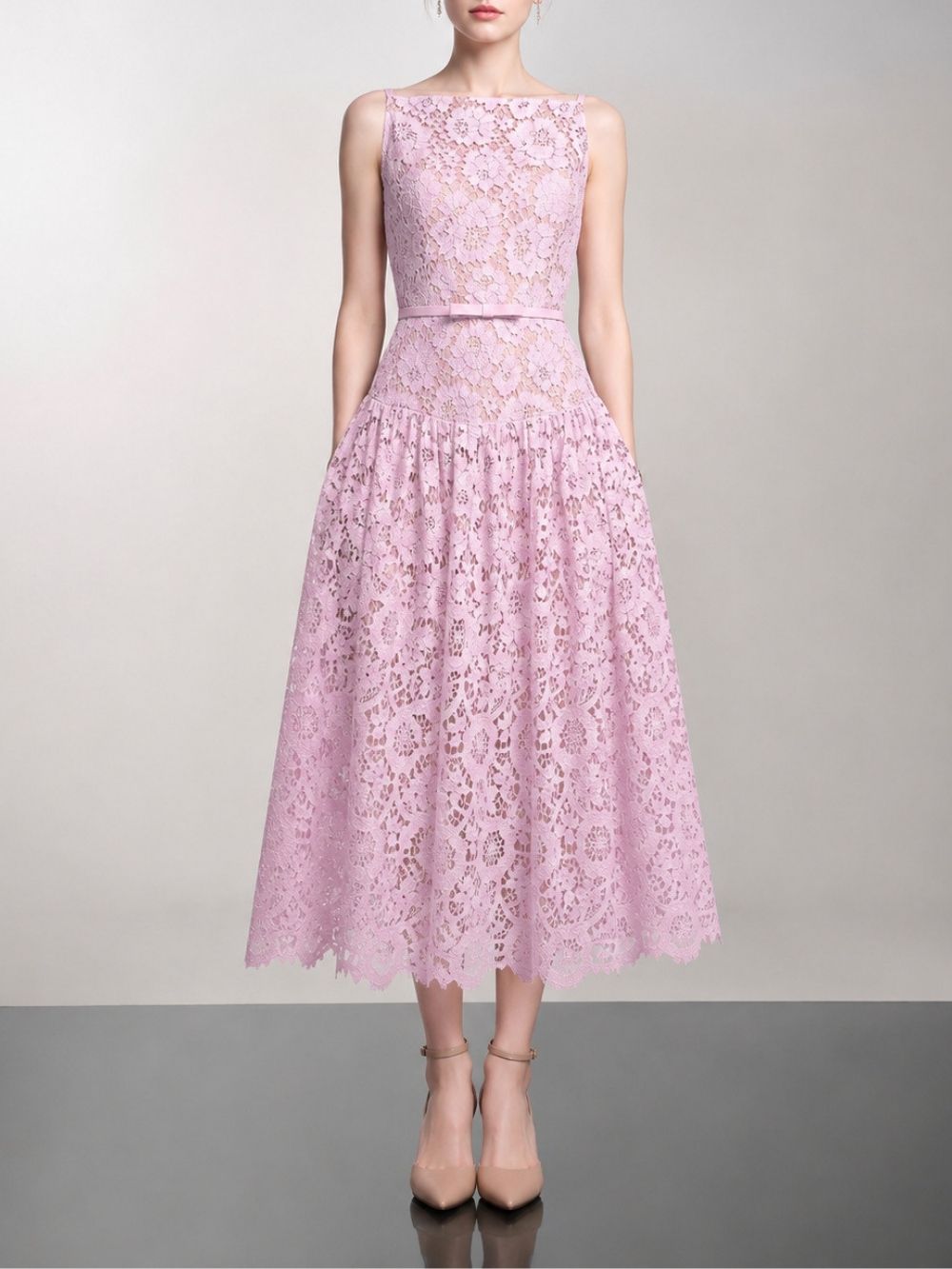 Margaux Lace Midi Dress - OWNCI Margaux Lace Midi Dress - OWNCI