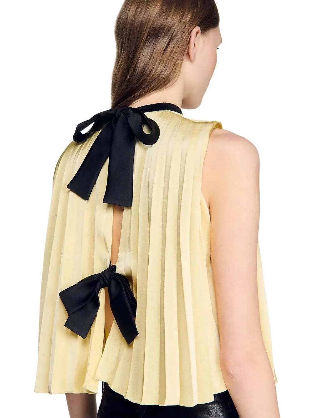 Pleated Tie Back Top - OWNCI