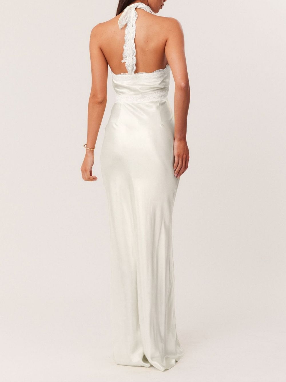 Maricruz White Halter Maxi Dress - OWNCI Maricruz White Halter Maxi Dress - OWNCI