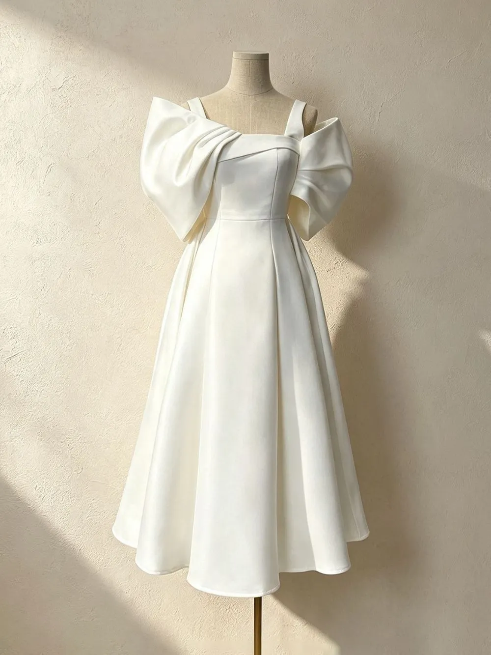 Marzanna Bow Midi Dress - OWNCI Marzanna Bow Midi Dress - OWNCI