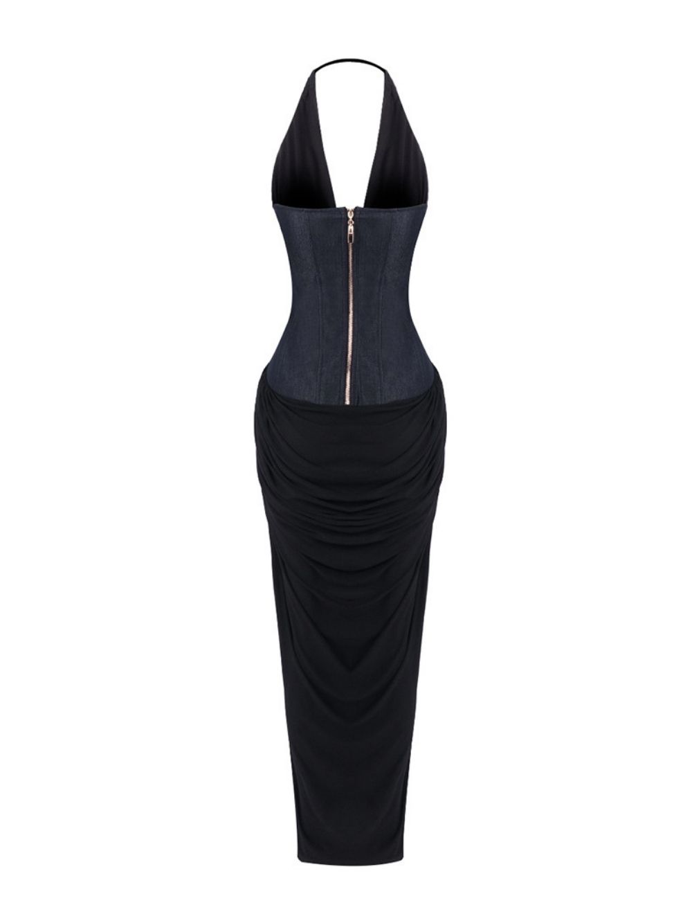 Marti Black Halter Maxi Dress - OWNCI Marti Black Halter Maxi Dress - OWNCI