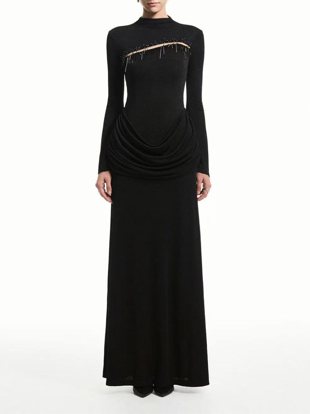Marva Long Sleeve Ruched Maxi Dress - OWNCI Marva Long Sleeve Ruched Maxi Dress - OWNCI
