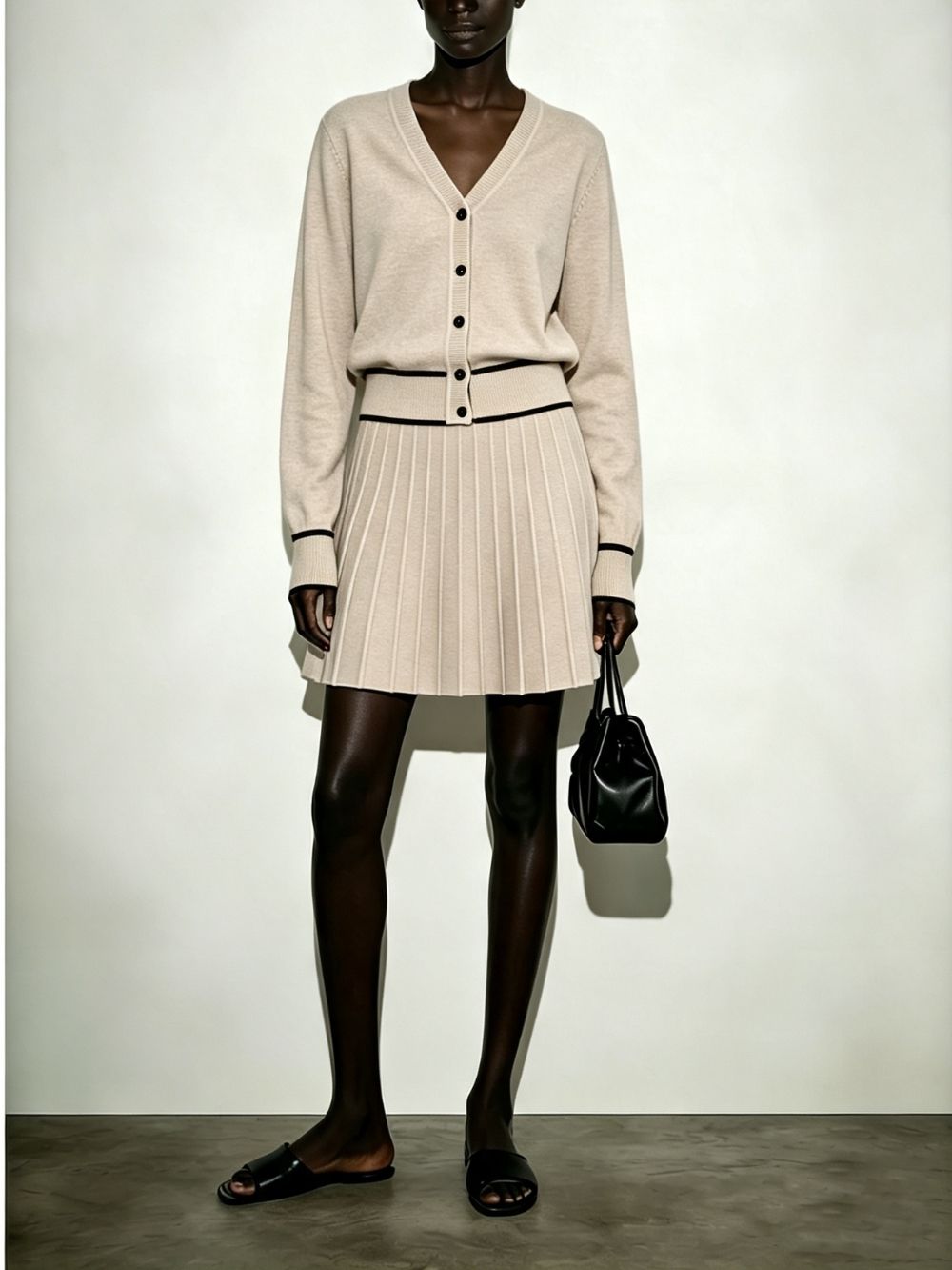 Marion Knit Cardigan & Mini Skirt Set - OWNCI