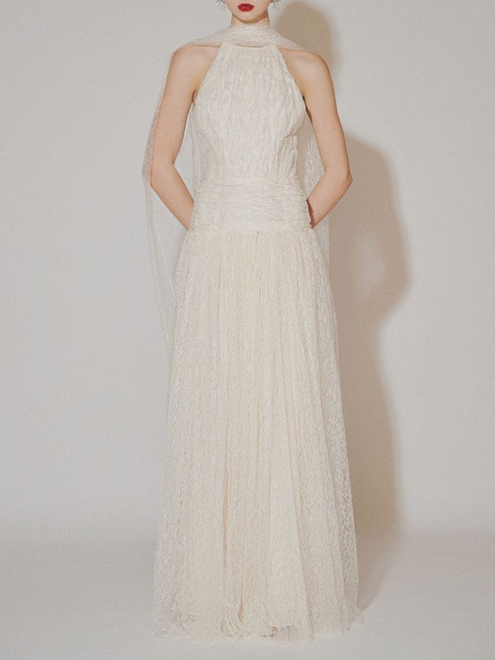 Marcela Halter Mesh Maxi Dress - OWNCI Marcela Halter Mesh Maxi Dress - OWNCI