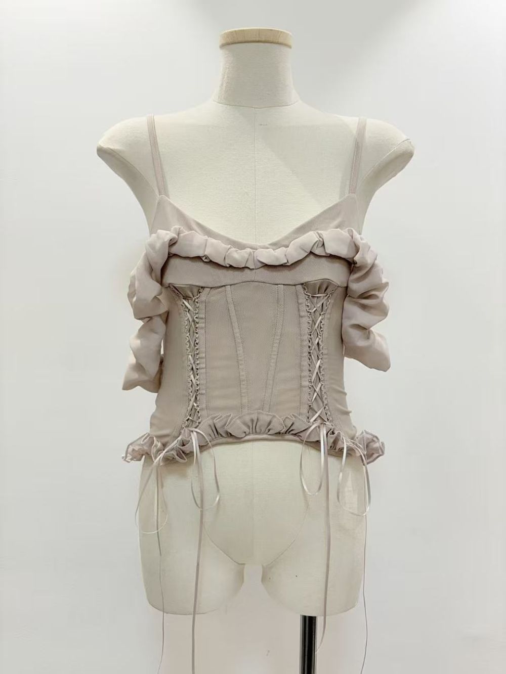 Marylin Spaghetti Ruffle Top - OWNCI Marylin Spaghetti Ruffle Top - OWNCI