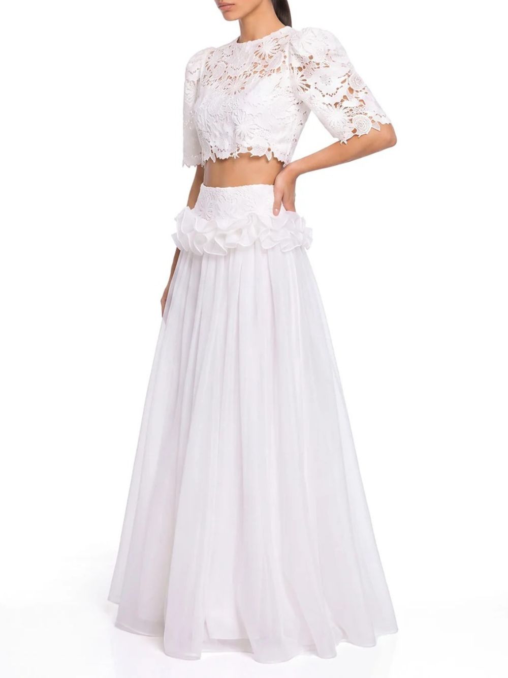 Valdrek Short Sleeve Flower Skirt Set - OWNCI Valdrek Short Sleeve Flower Skirt Set - OWNCI