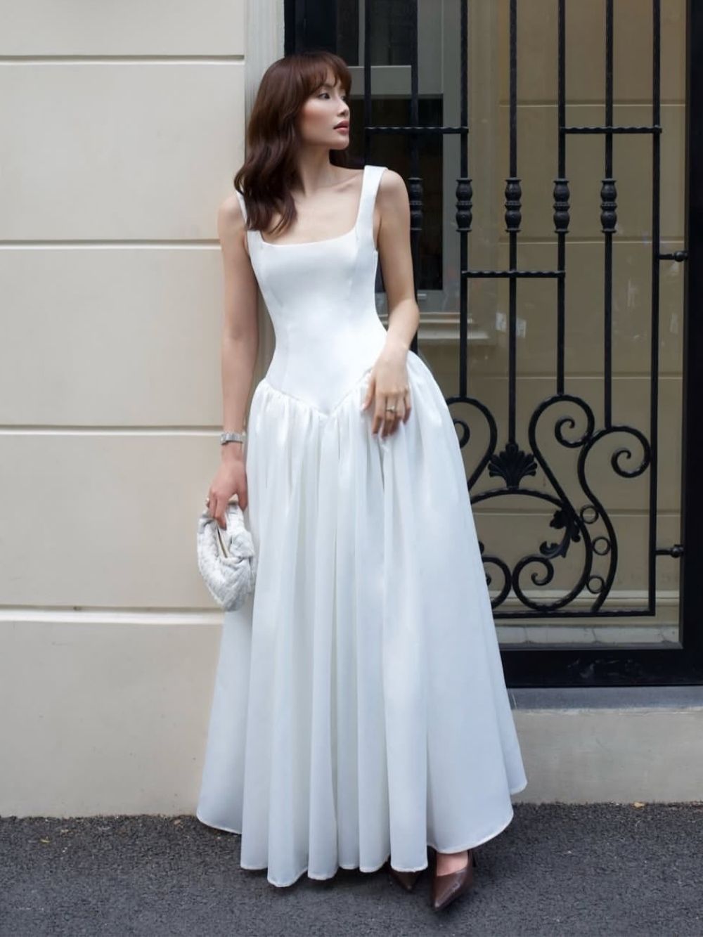 Masako White Strappy Maxi Dress - OWNCI Masako White Strappy Maxi Dress - OWNCI