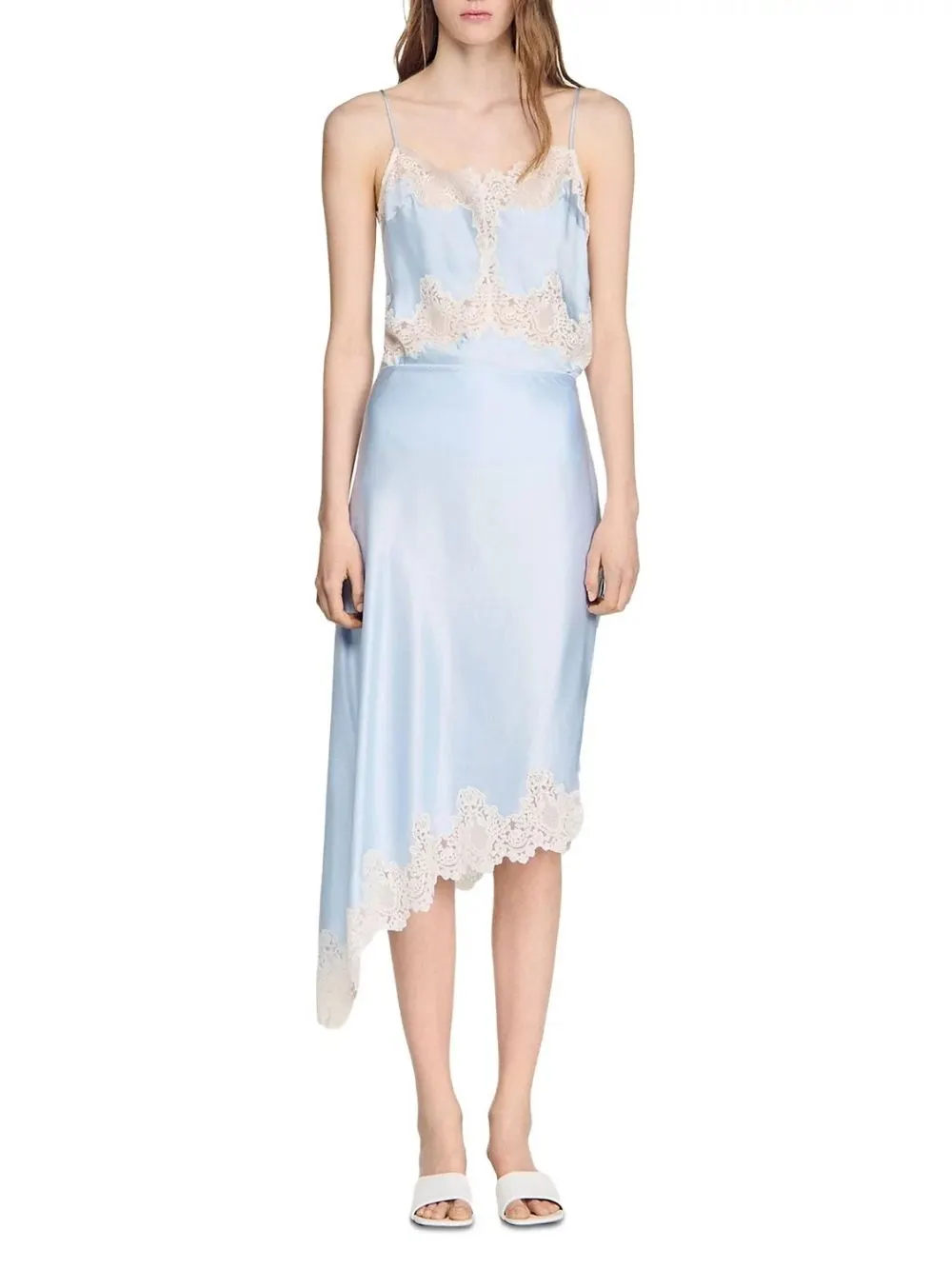 Asymmetric Satin Skirt - OWNCI Asymmetric Satin Skirt - OWNCI