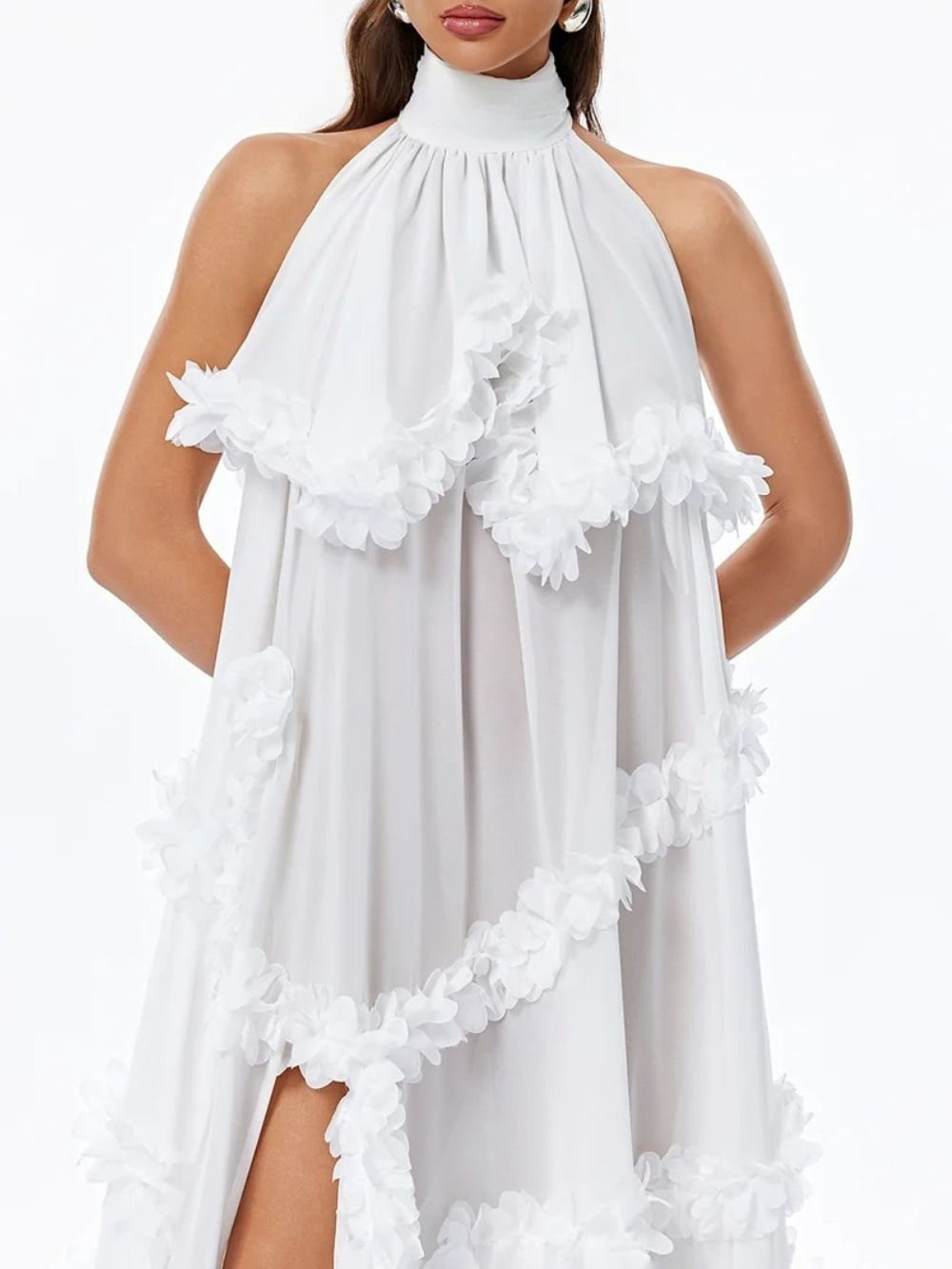 Wavelle High Neck Split Maxi Dress - OWNCI Wavelle High Neck Split Maxi Dress - OWNCI
