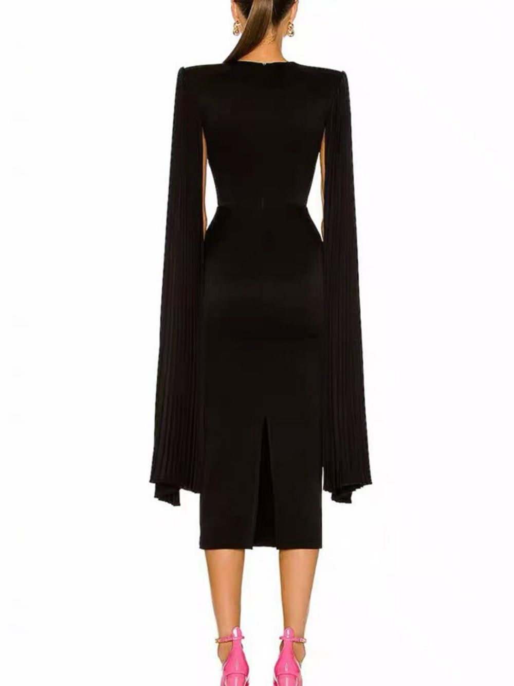 4027bbca3e220cd844b4d1fc3c31d901 Malulani Black Midi Dress