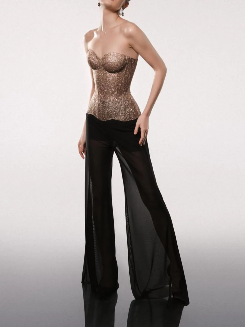 Marva Bling Corset Top - OWNCI Marva Bling Corset Top - OWNCI