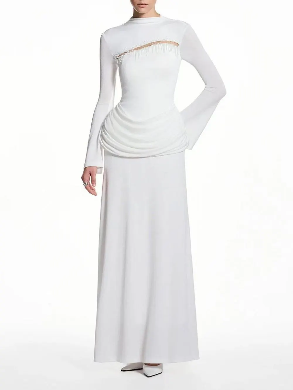 Marva Long Sleeve Ruched Maxi Dress - OWNCI Marva Long Sleeve Ruched Maxi Dress - OWNCI