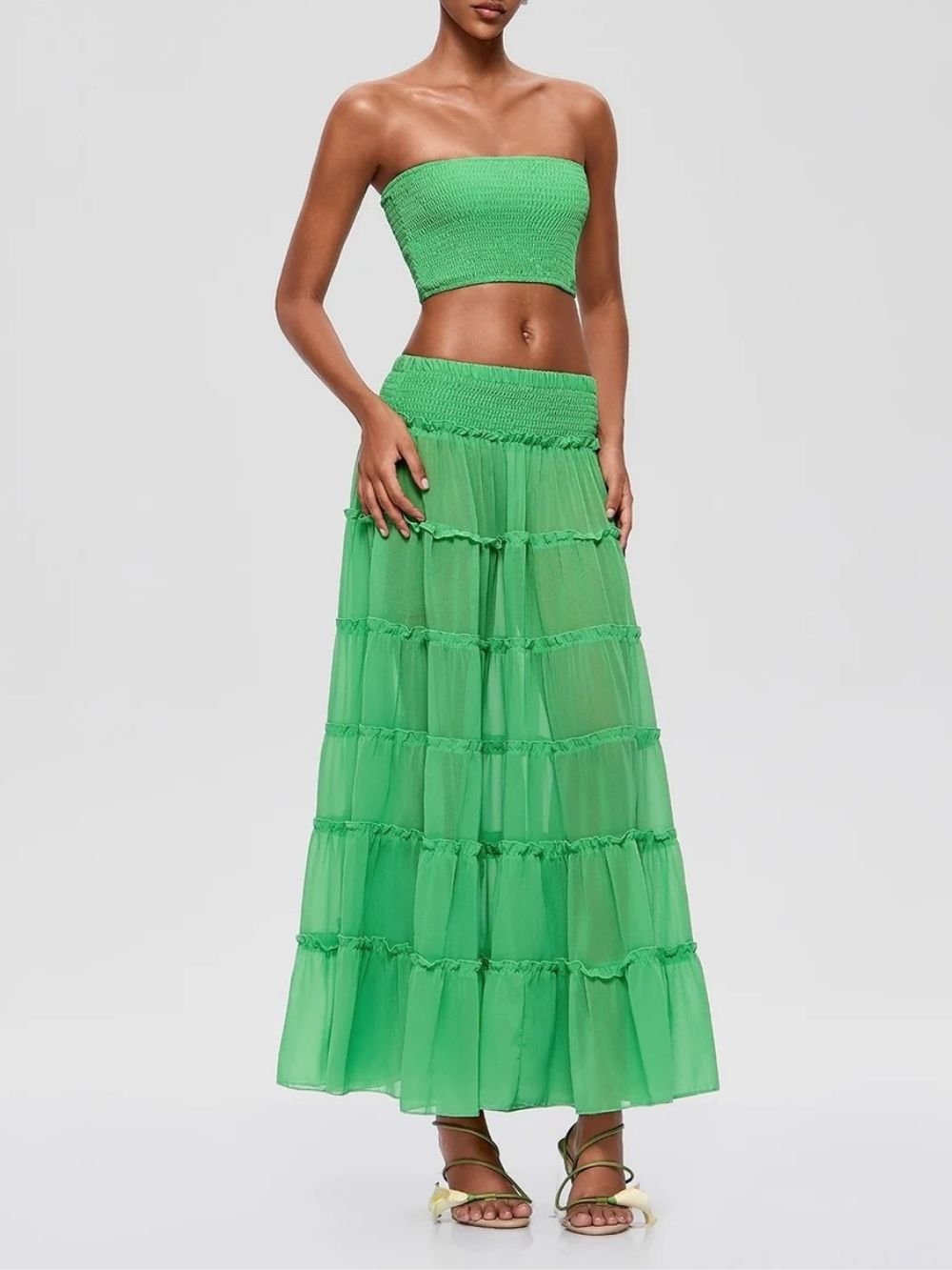 42da01548b71bf2c9ec1272920be3b7f Fusca Strapless Tiered Skirt Set