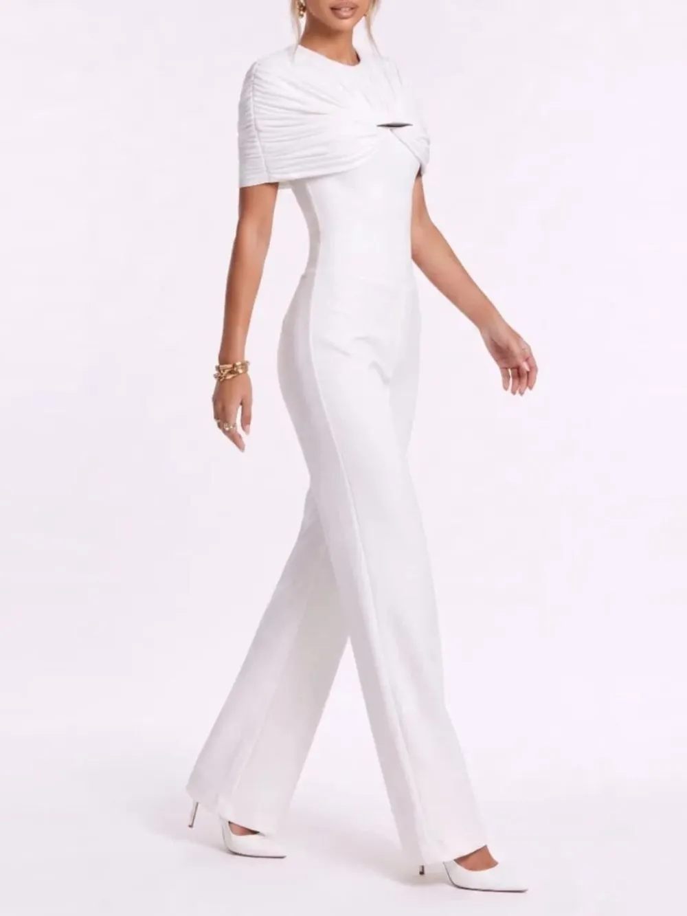 Quvion Ruched Bodysuit - OWNCI Quvion Ruched Bodysuit - OWNCI
