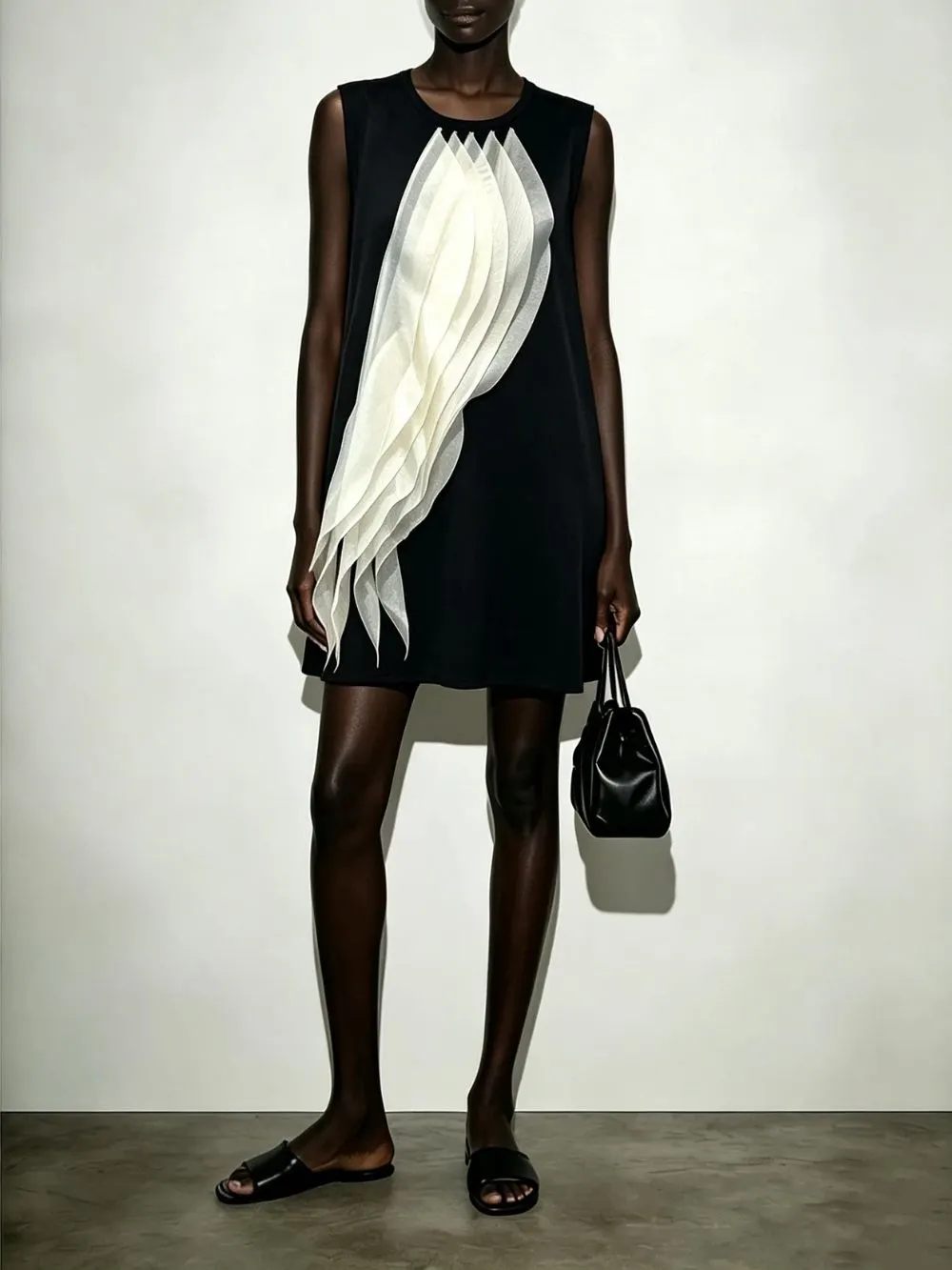 Marissa Black Sleeveless Mini Dress - OWNCI