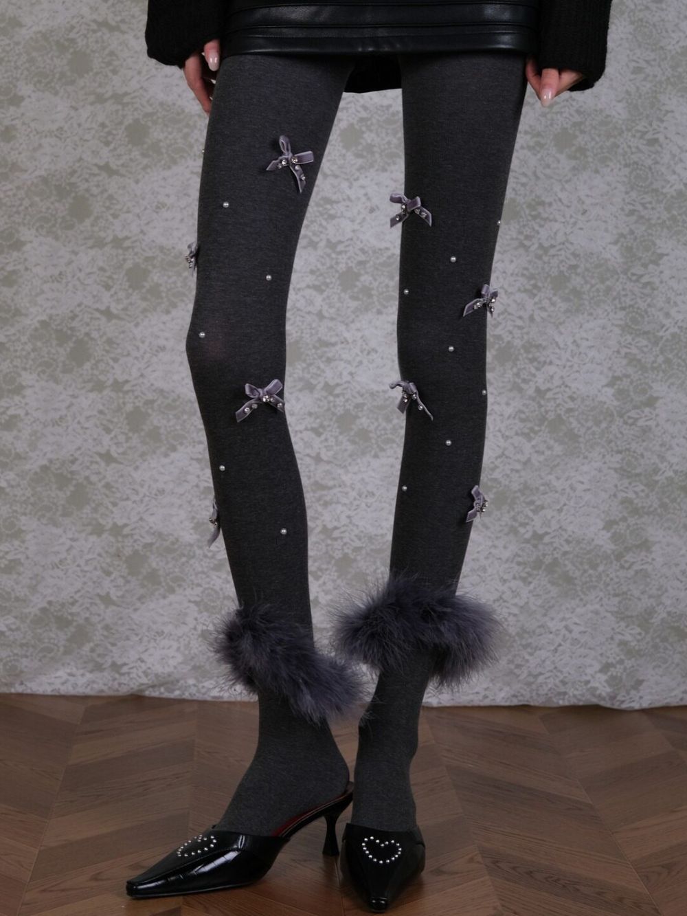 Marjean Bow Tights - OWNCI