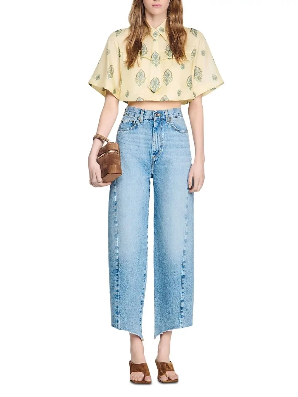 Paisley Print Crop Top - OWNCI Paisley Print Crop Top - OWNCI