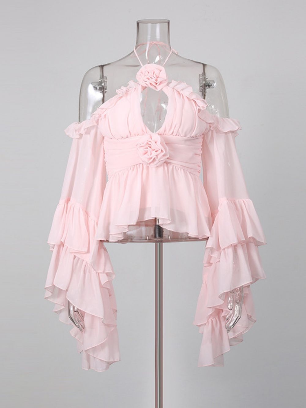 Marleigh Pink Flower Top & Maxi Skirt Set - OWNCI Marleigh Pink Flower Top & Maxi Skirt Set - OWNCI
