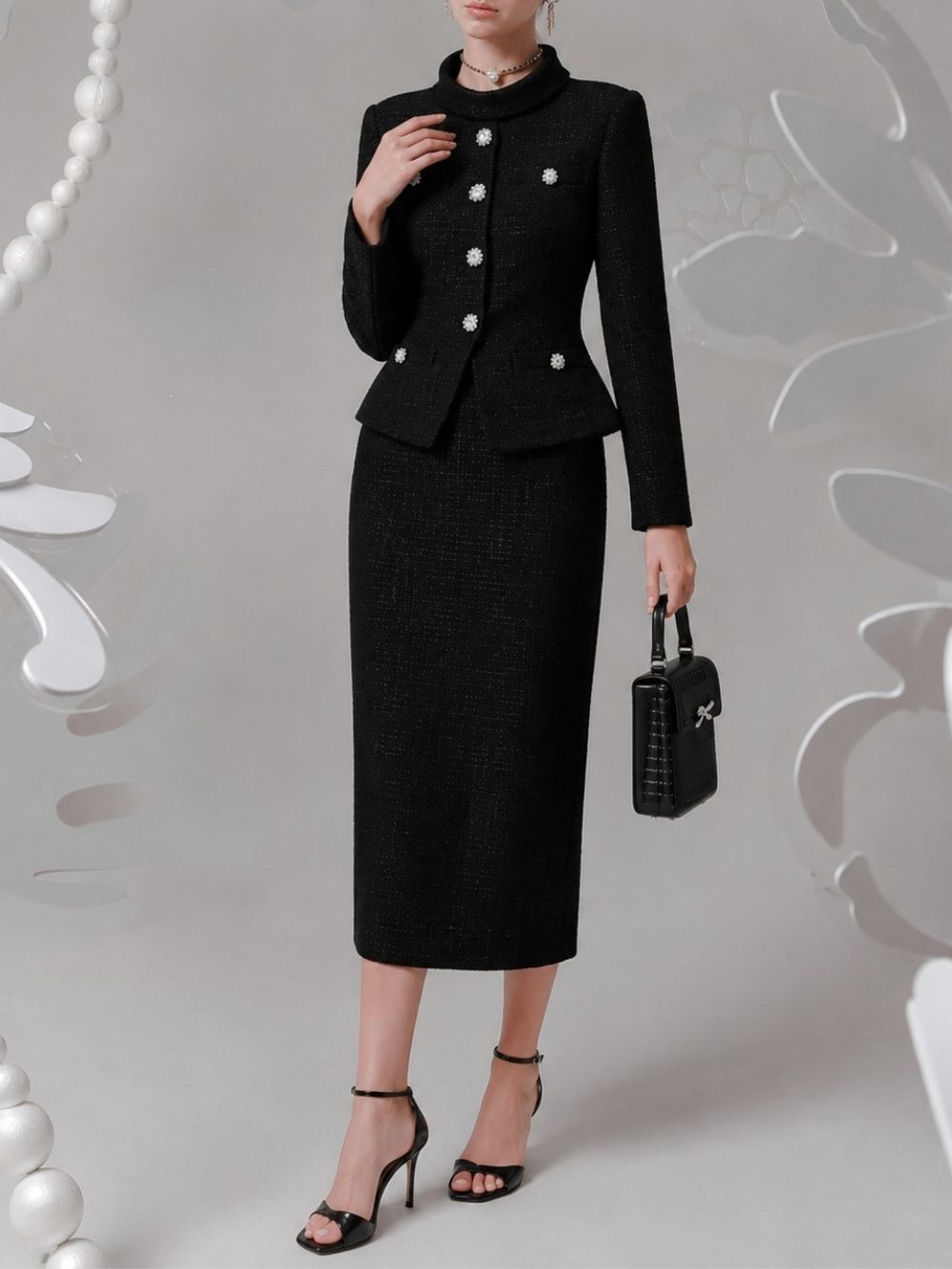 Marloes Long Sleeve Midi Dress - OWNCI Marloes Long Sleeve Midi Dress - OWNCI