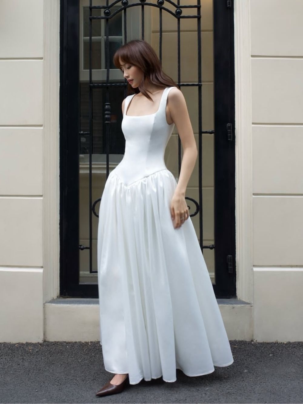 Masako White Strappy Maxi Dress - OWNCI Masako White Strappy Maxi Dress - OWNCI