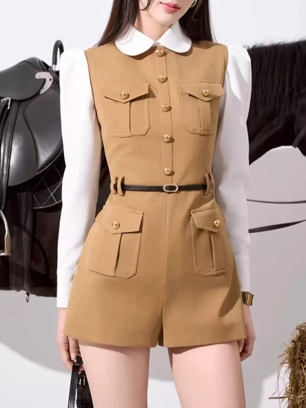 Malia Long Sleeve Romper - OWNCI Malia Long Sleeve Romper - OWNCI
