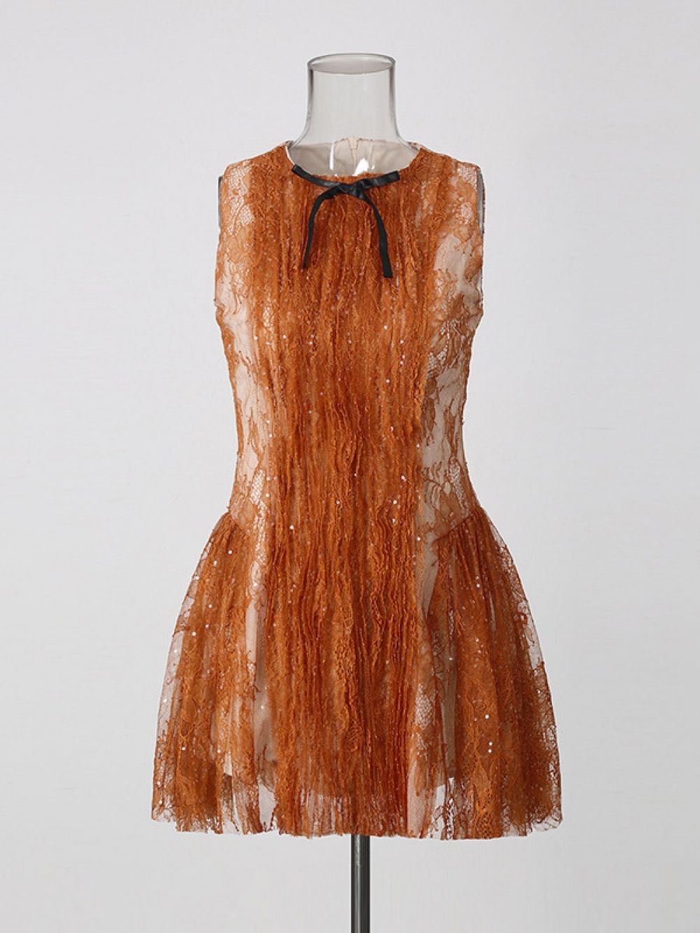 Mared Sleeveless Lace Sequin Mini Dress - OWNCI Mared Sleeveless Lace Sequin Mini Dress - OWNCI