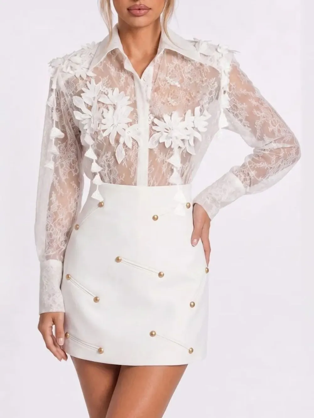 Wyrden Flower Lace Shirt - OWNCI