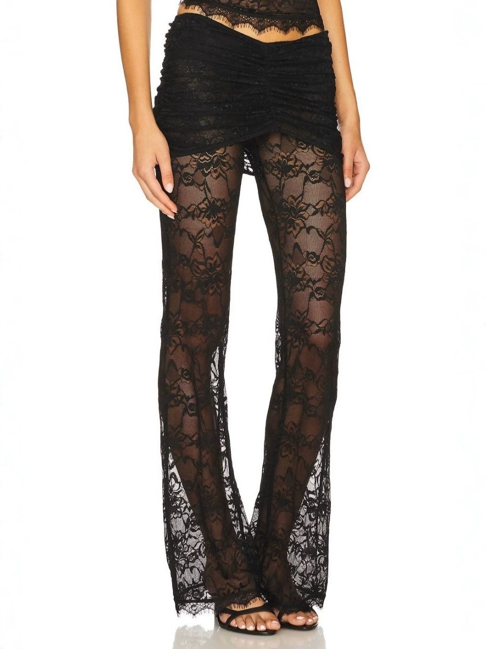 Marbella Black Lace Two-Piece Set