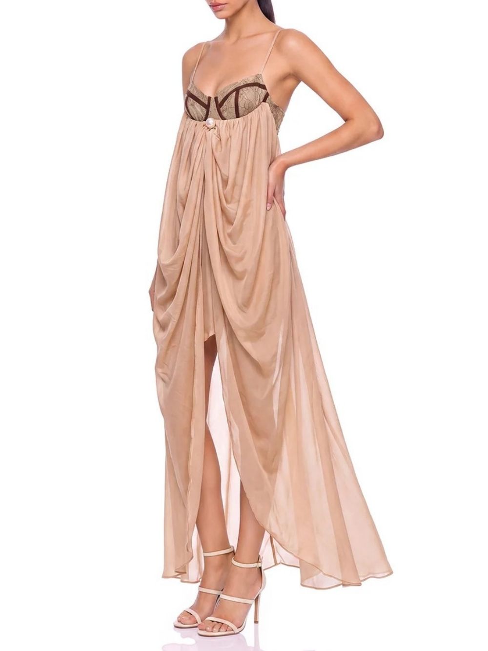 Uxmoren Spaghetti Draped Maxi Dress - OWNCI Uxmoren Spaghetti Draped Maxi Dress - OWNCI